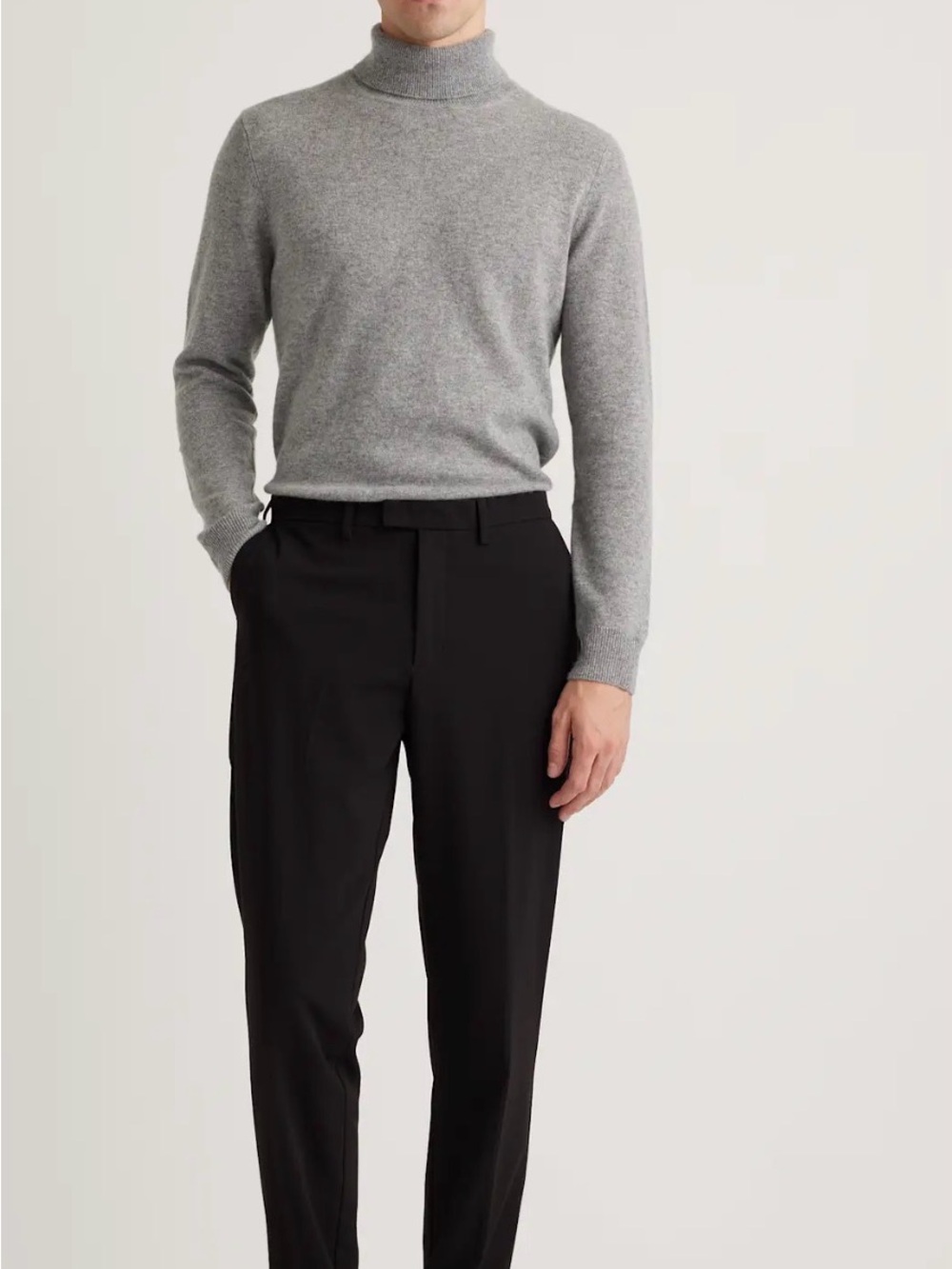 Quince performance stretch dress pants 36x30 slim fit navy work attire pockets